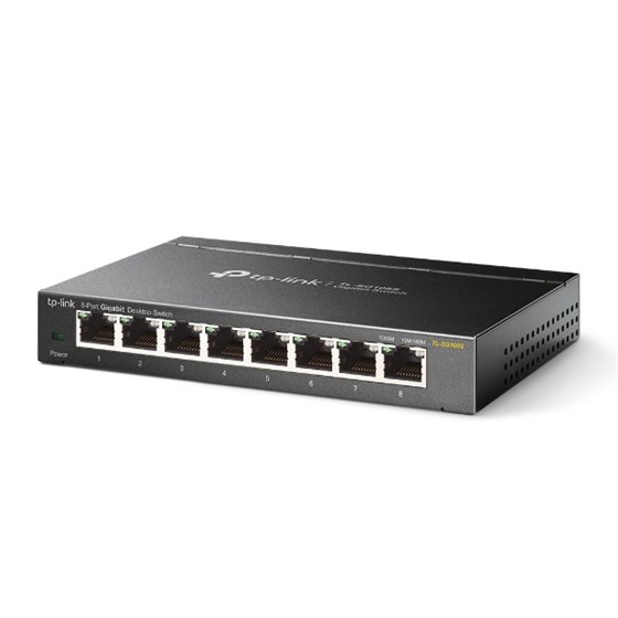 Omada TL-SG108S switch No administrado Gigabit Ethernet (10/100/1000) Negro