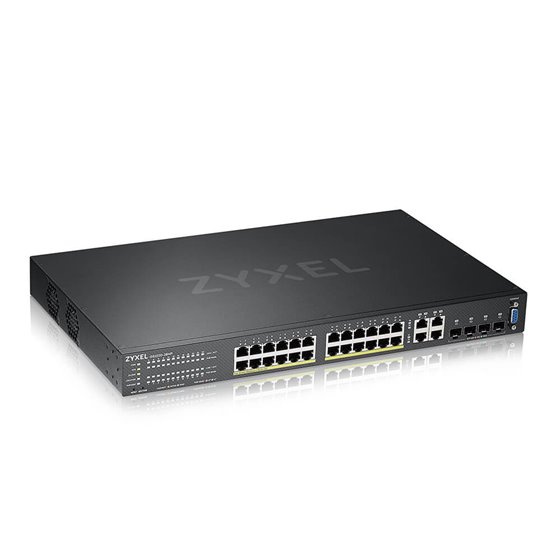 GS2220-28HP-EU0101F switch Gestionado L2 Gigabit Ethernet (10/100/1000) Energía sobre Ethernet (PoE) Negro