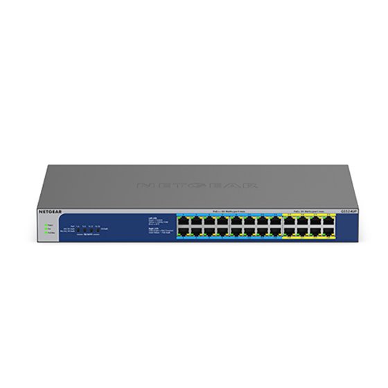 GS524UP No administrado Gigabit Ethernet (10/100/1000) Energía sobre Ethernet (PoE) Gris
