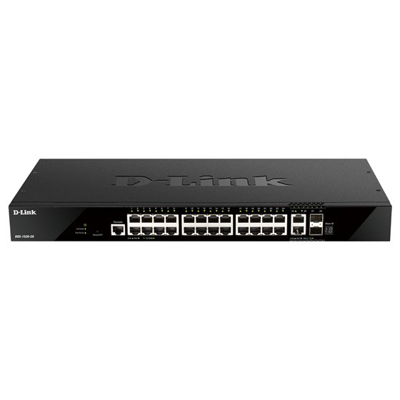 DGS-1520-28 switch Gestionado L3 10G Ethernet (100/1000/10000) 1U Negro