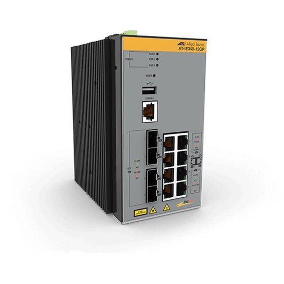 AT-IE340-12GP-80 Gestionado L3 Gigabit Ethernet (10/100/1000) Energía sobre Ethernet (PoE) Gris