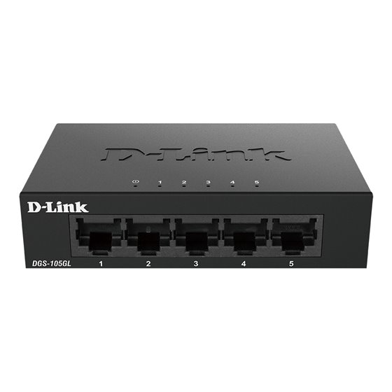 DGS-105GL No administrado Gigabit Ethernet (10/100/1000) Escritorio Negro