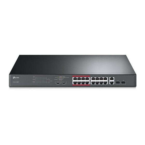 TL-SL1218MP switch No administrado Fast Ethernet (10/100) Energía sobre Ethernet (PoE) Negro