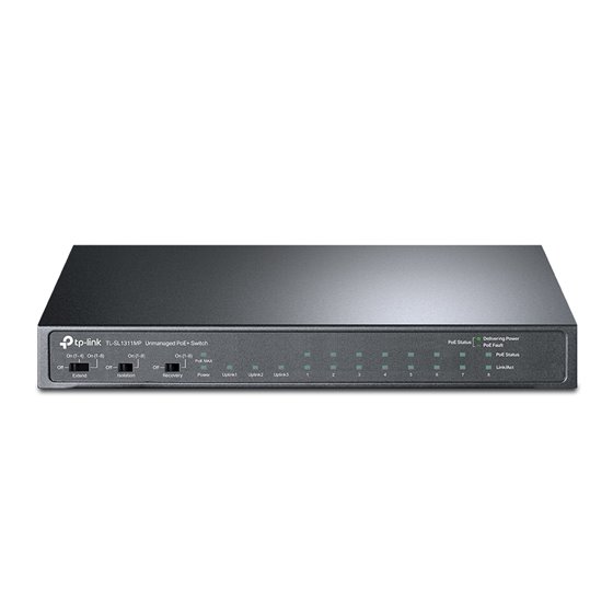 TL-SL1311MP switch No administrado Fast Ethernet (10/100) Energía sobre Ethernet (PoE) Negro