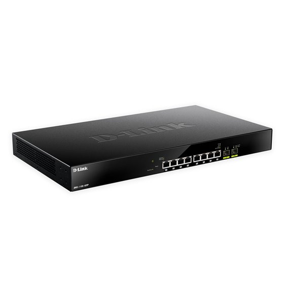 DMS-1100-10TP switch Gestionado L2 2.5G Ethernet (100/1000/2500) Energía sobre Ethernet (PoE) 1U Negro