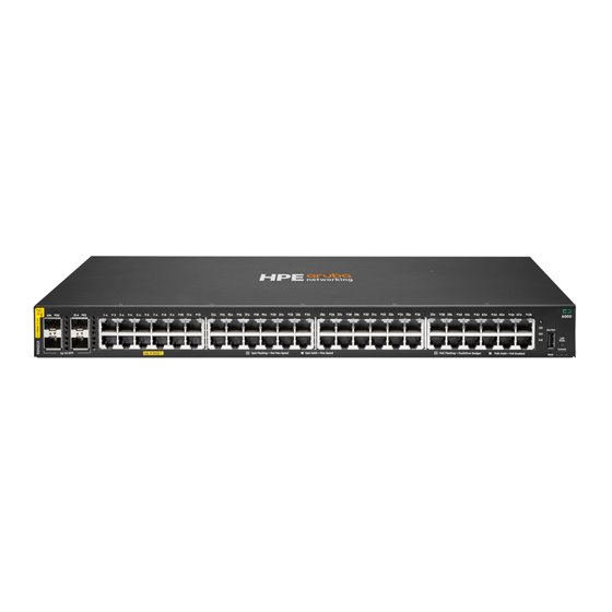 Aruba Networking CX 6000 48G Class4 PoE 4SFP 370W Switch