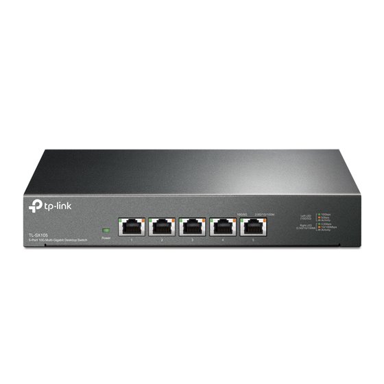 TL-SX105 switch No administrado 10G Ethernet (100/1000/10000) Negro