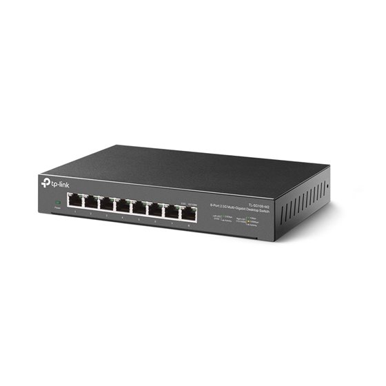 TL-SG108-M2 switch No administrado 2.5G Ethernet (100/1000/2500) Negro