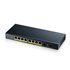 GS1900-10HP Gestionado L2 Gigabit Ethernet (10/100/1000) Energía sobre Ethernet (PoE) Negro