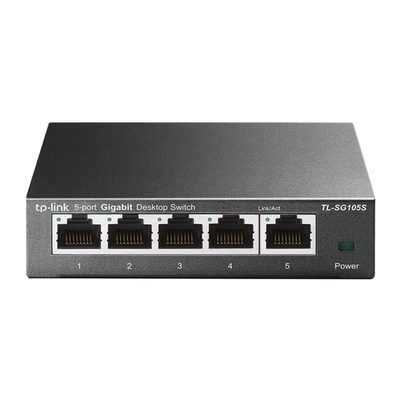 TL-SG105S switch No administrado Gigabit Ethernet (10/100/1000) Negro
