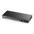 GS1100-10HP v2 No administrado Gigabit Ethernet (10/100/1000) Energía sobre Ethernet (PoE) Negro