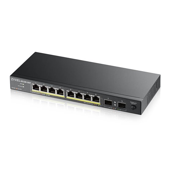 GS1100-10HP v2 No administrado Gigabit Ethernet (10/100/1000) Energía sobre Ethernet (PoE) Negro