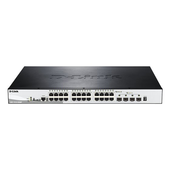 DGS-1510-28XMP Gestionado L2/L3 Gigabit Ethernet (10/100/1000) Energía sobre Ethernet (PoE) Negro, Gris