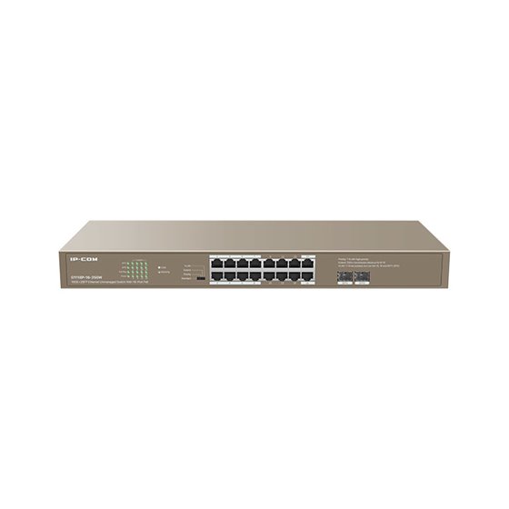 G1118P-16-250W switch No administrado Gigabit Ethernet (10/100/1000) Energía sobre Ethernet (PoE) Marrón