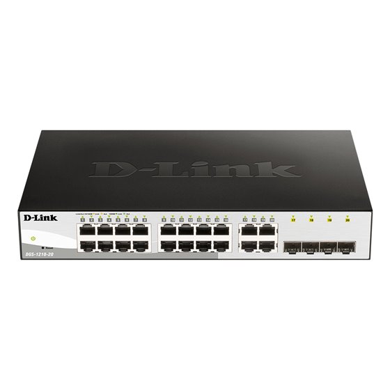 DGS-1210-20 Gestionado L2 Gigabit Ethernet (10/100/1000) 1U Negro