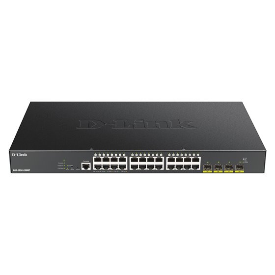 DGS-1250-28XMP Gestionado L3 Gigabit Ethernet (10/100/1000) Energía sobre Ethernet (PoE) Negro