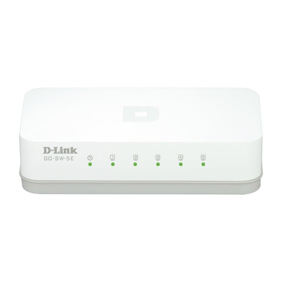 GO-SW-5E/E switch No administrado Fast Ethernet (10/100) Blanco