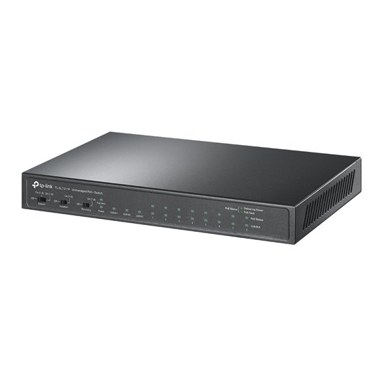 TL-SL1311P switch Fast Ethernet (10/100) Energía sobre Ethernet (PoE) Negro