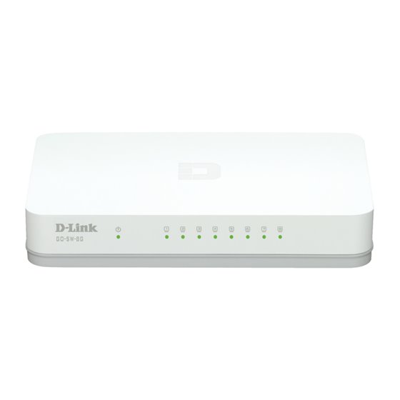 GO-SW-8G/E switch No administrado Gigabit Ethernet (10/100/1000) Blanco