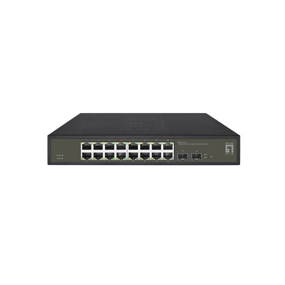 GES-2118 switch Gestionado L2 Gigabit Ethernet (10/100/1000) Negro
