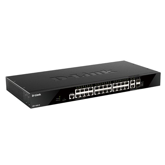 DGS-1520-28/E switch Gestionado L3 10G Ethernet (100/1000/10000) 1U Negro
