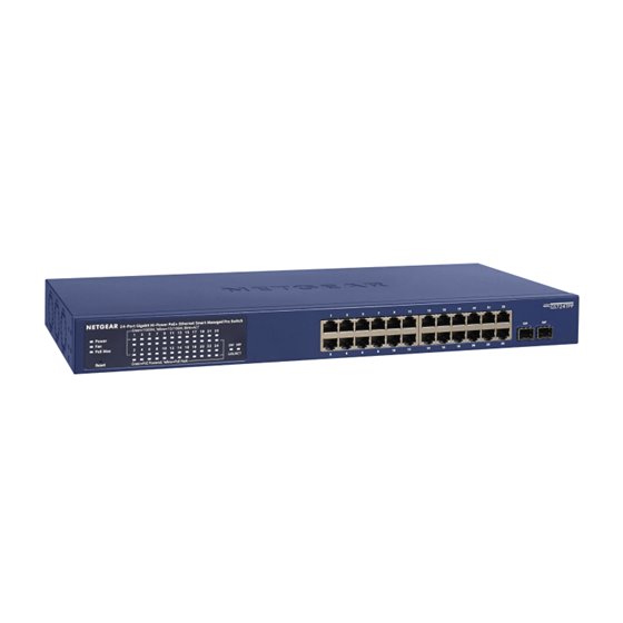 GS724TP-300EUS switch Gestionado L2/L3/L4 Gigabit Ethernet (10/100/1000) Energía sobre Ethernet (PoE) Azul
