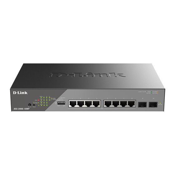 DSS-200G-10MP/E switch Gestionado L2 Gigabit Ethernet (10/100/1000) Energía sobre Ethernet (PoE) 1U Gris
