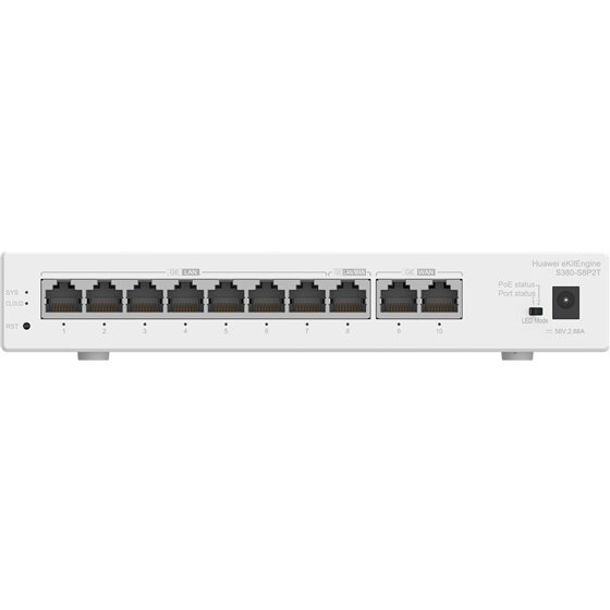 S380 Series S380-S8P2T Gestionado Gigabit Ethernet (10/100/1000) Energía sobre Ethernet (PoE) 1U Gris