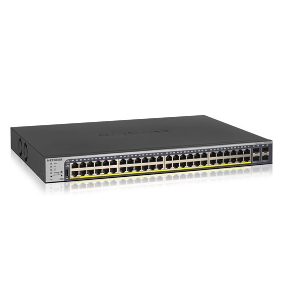 GS752TP-300EUS switch Gestionado L2/L3/L4 Gigabit Ethernet (10/100/1000) Energía sobre Ethernet (PoE) 1U Negro