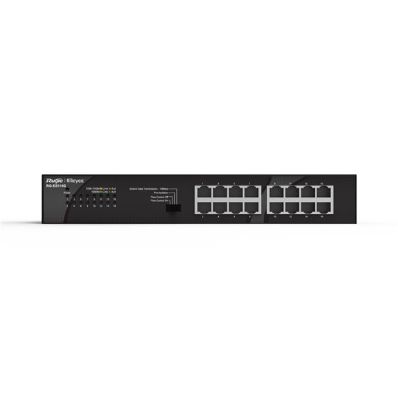 RG-ES116G switch No administrado Gigabit Ethernet (10/100/1000) Negro