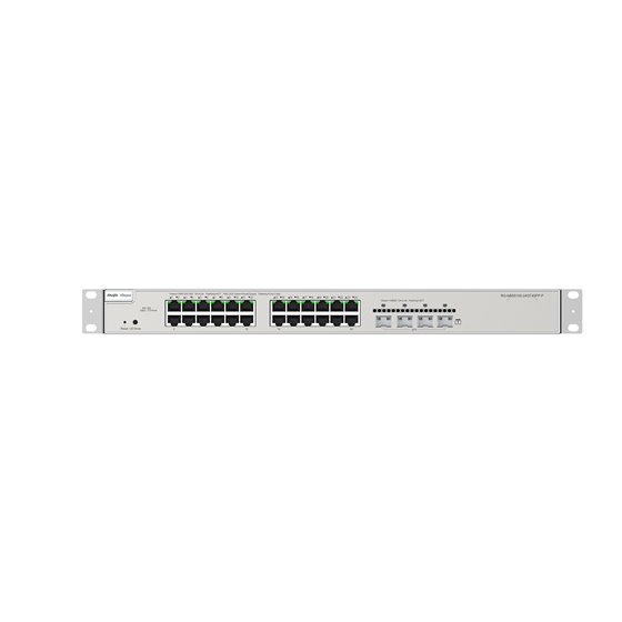 RG-NBS5200-24GT4XS-P switch Gestionado L3 Gigabit Ethernet (10/100/1000) Energía sobre Ethernet (PoE) Gris