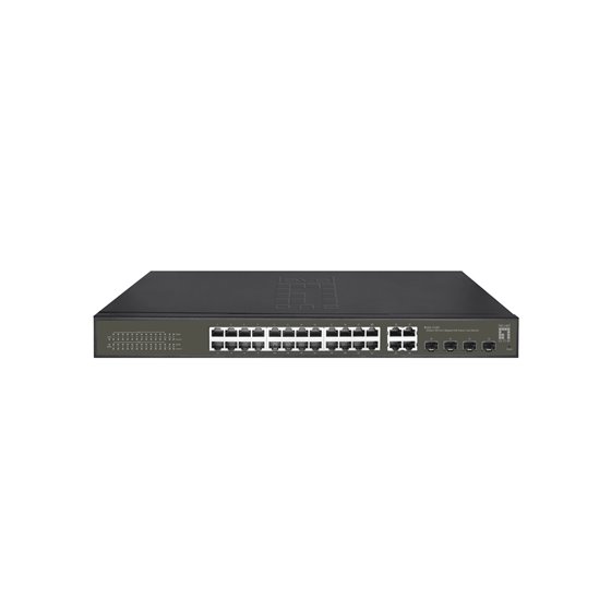 GES-2128P switch Gestionado L2 Gigabit Ethernet (10/100/1000) Energía sobre Ethernet (PoE) Negro