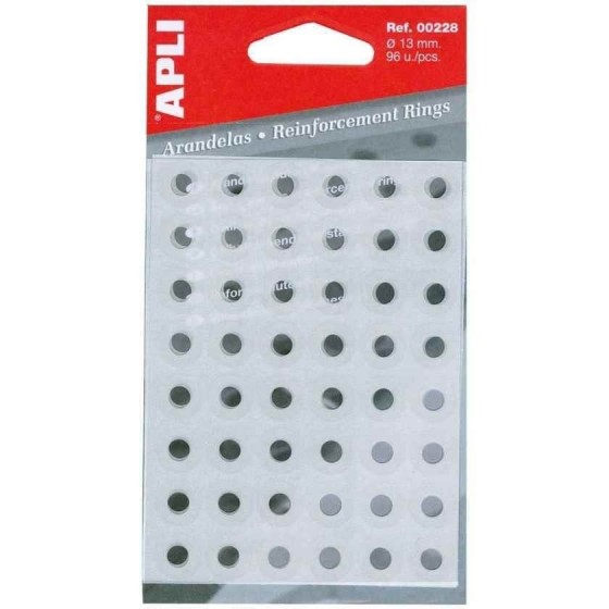 Arandelas Adhesivas APLI 13 mm. Bolsita x96