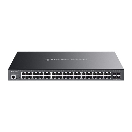 Omada SG3452XMPP switch Gestionado L2+ Gigabit Ethernet (10/100/1000) Energía sobre Ethernet (PoE) 1U Negro