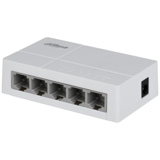 PoE DH-SF1005L switch No administrado Fast Ethernet (10/100) Energía sobre Ethernet (PoE) Escritorio Gris claro
