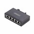 Switch Ethernet Industrial de 5 Puertos no Gestionado IP30 - Ethernet 100/1000 - Montaje en Pared o Carril DIN - IP30 - -40C-75C