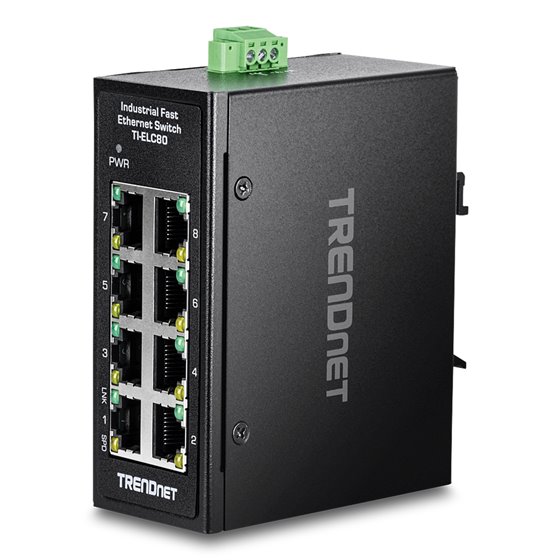 TI-ELC80 switch No administrado Fast Ethernet (10/100) Negro