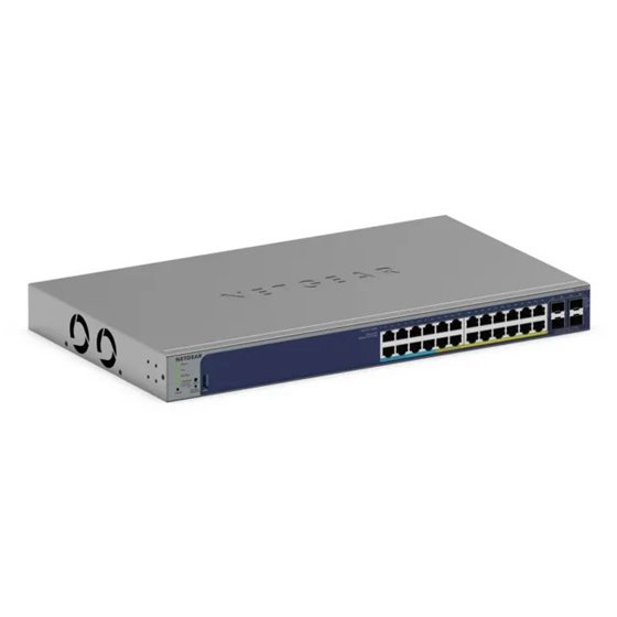 GS728TXUP Gestionado Gigabit Ethernet (10/100/1000) Energía sobre Ethernet (PoE) 1U Gris