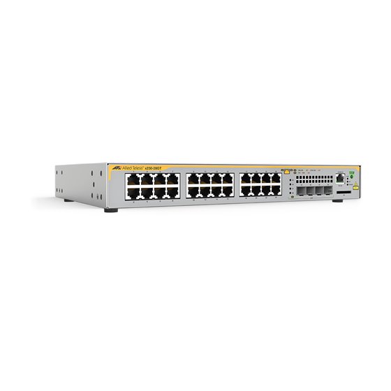 AT-x230-28GT Gestionado L2+/L3 Gigabit Ethernet (10/100/1000) Gris, Amarillo