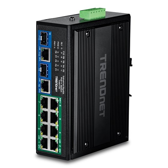 TI-BG108 switch Gigabit Ethernet (10/100/1000) Energía sobre Ethernet (PoE) Negro