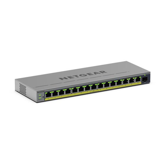 GS116EPP Gestionado L2/L3 Gigabit Ethernet (10/100/1000) Energía sobre Ethernet (PoE) Gris