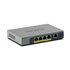 GS105EPP No administrado Gigabit Ethernet (10/100/1000) Energía sobre Ethernet (PoE) Montaje en pared/escritorio Gris