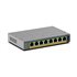GS108EPP No administrado Gigabit Ethernet (10/100/1000) Energía sobre Ethernet (PoE) Montaje en pared/escritorio Gris