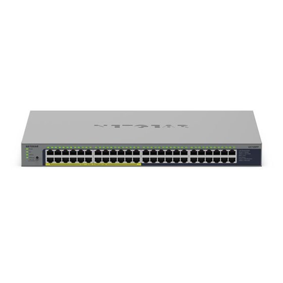 GS748PP No administrado Gigabit Ethernet (10/100/1000) Energía sobre Ethernet (PoE) Gris