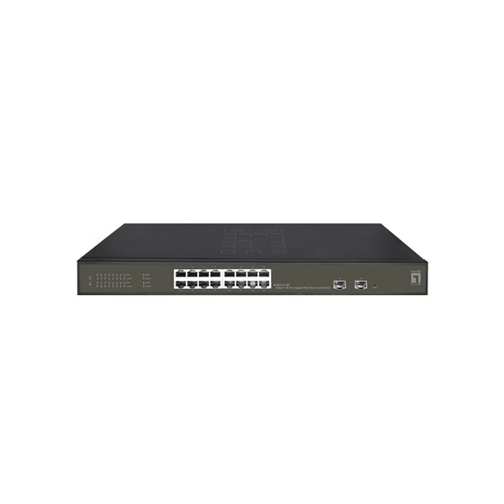 GES-2118P switch Gestionado L2 Gigabit Ethernet (10/100/1000) Energía sobre Ethernet (PoE) Negro