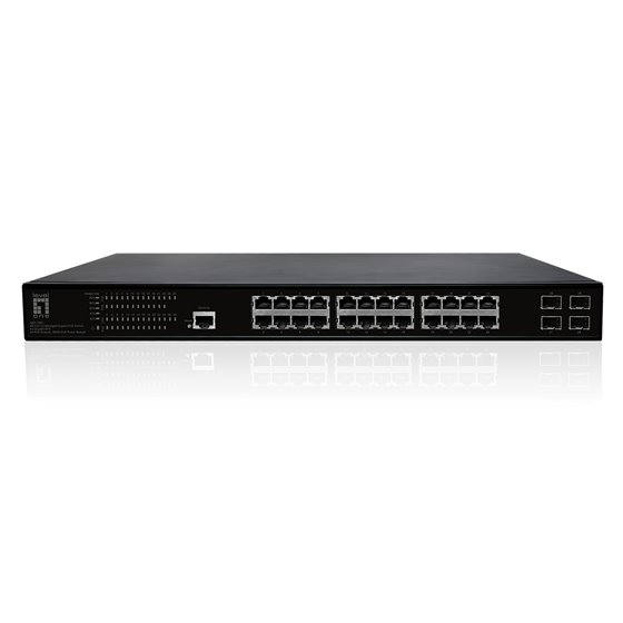 GEP-2861 switch Gestionado L2 Gigabit Ethernet (10/100/1000) Energía sobre Ethernet (PoE) 1U Negro