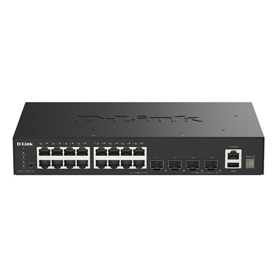 DGS-1530-20/E switch Gestionado L2 Gigabit Ethernet (10/100/1000) Negro