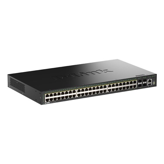DGS-1530-52P/E switch Gestionado L2 Gigabit Ethernet (10/100/1000) Energía sobre Ethernet (PoE) Negro