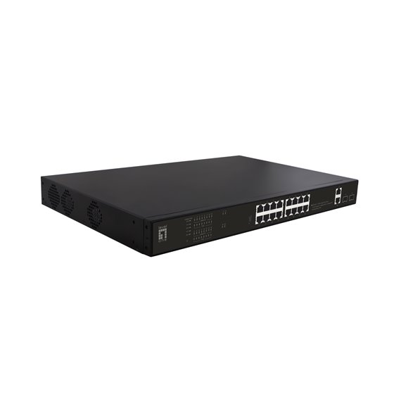 GEP-2021 switch No administrado Gigabit Ethernet (10/100/1000) Energía sobre Ethernet (PoE) 1U Negro