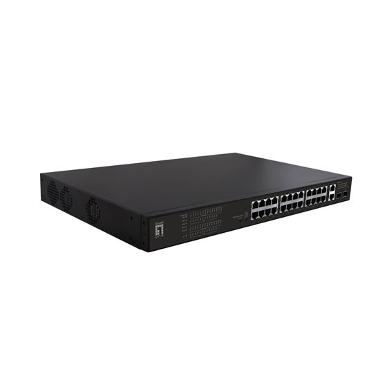 FGP-2831 switch No administrado Fast Ethernet (10/100) Energía sobre Ethernet (PoE) 1U Negro